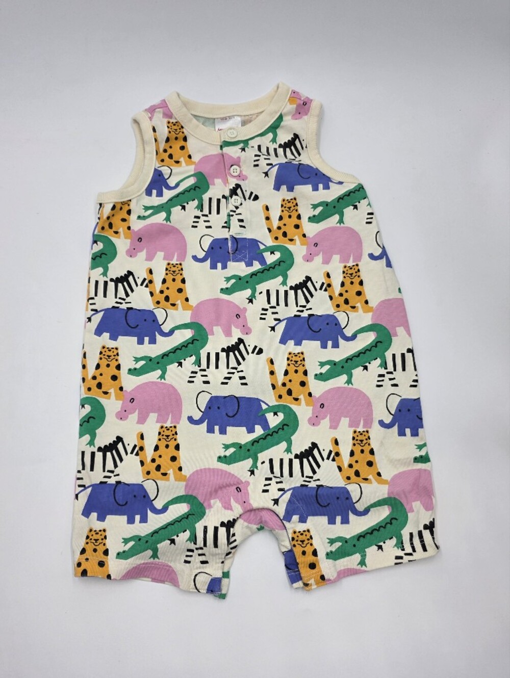 Hanna Andersson animal print romper size 3T